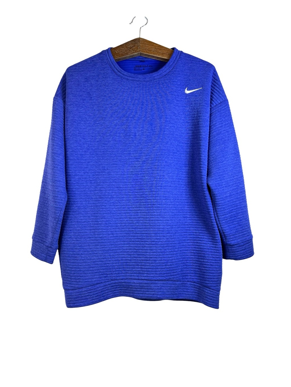 Nike Golf Dri-Fit Women's Bunker Crewneck 3.0 Pullover Sweater Size XL Blue